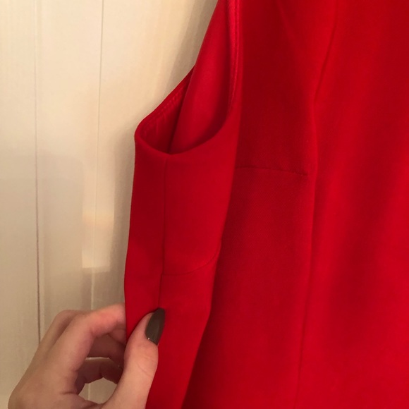 SHEATH DRESS MARIO SERRANI ITALY DRESS Elegant Red Sleeveless Dress - Picture 4 of 11